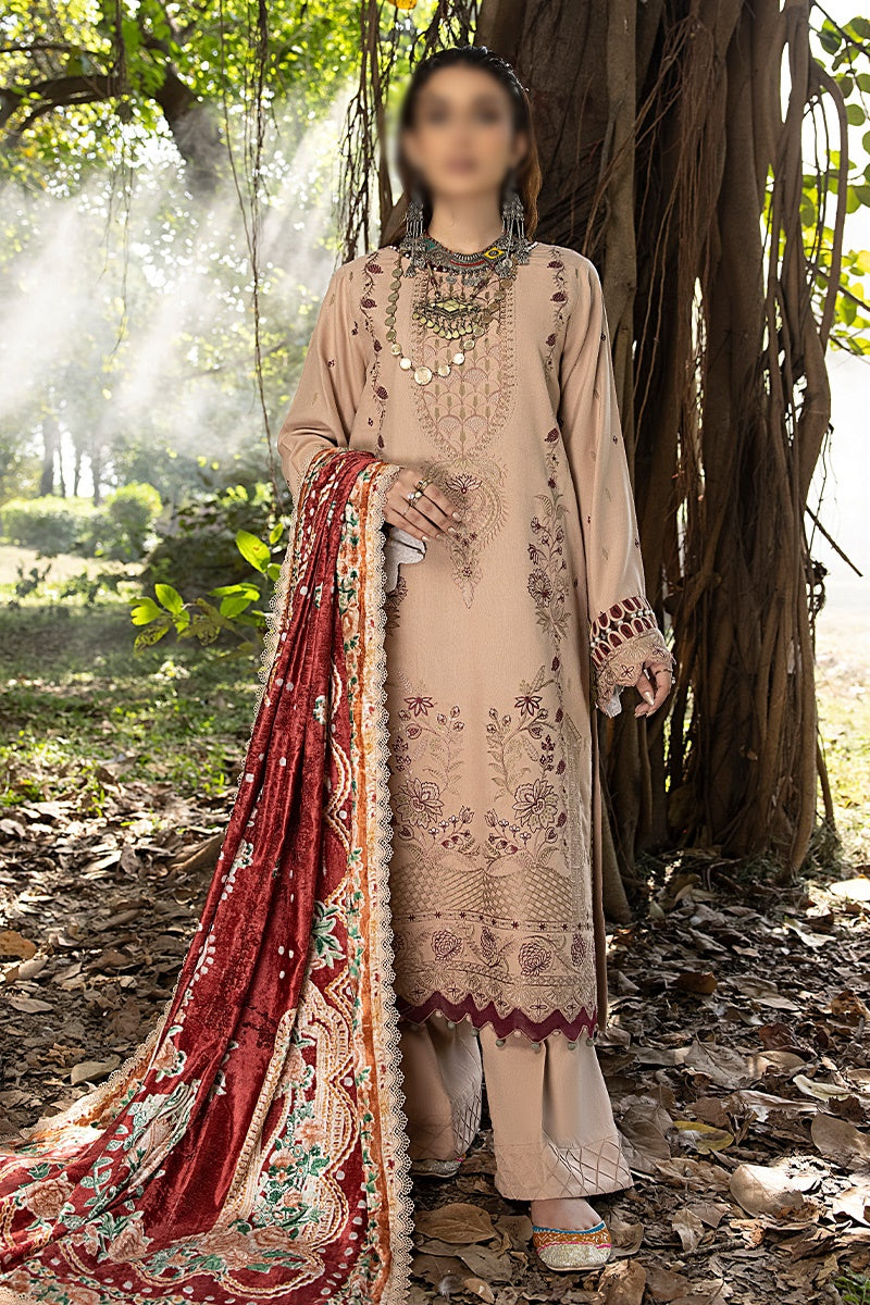 Mirk Embroidered Dhanak Collection 2023  - HC - Design 07