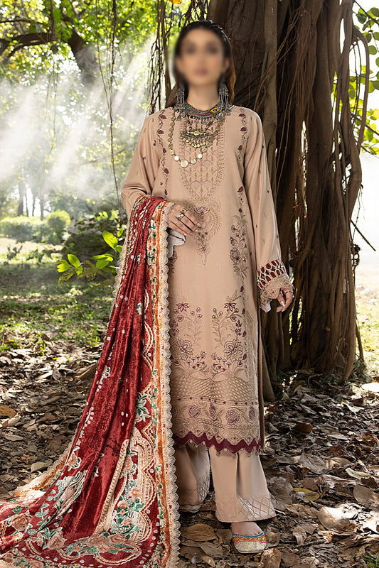 Mirk Embroidered Dhanak Collection 2023  - HC - Design 07