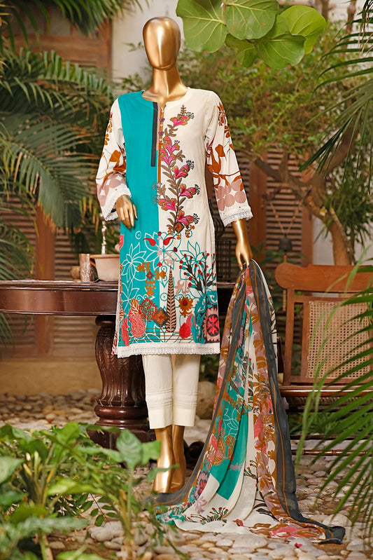 Amna Khadija Diva Embroidered Lawn Vol-03 D-07