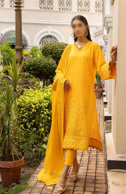 Mahees Exclusive Sequence Chikankari Lawn Collection 2024 - Design 07