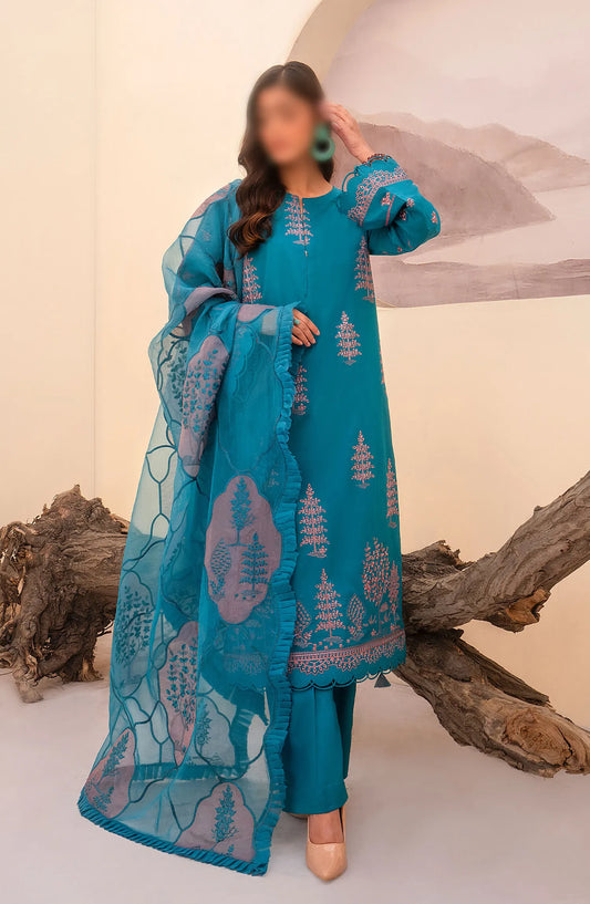 Arzu Unstitched Luxury Lawn Collection 2024 By Humdum - Design 07