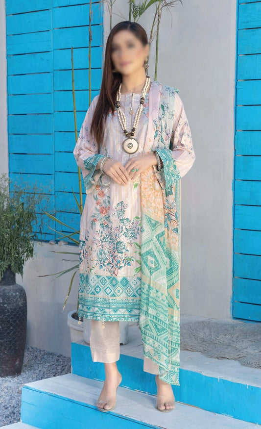 Design 07  Dayar E Ishq Digital Lawn Print Collection 2023
