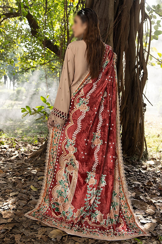 Mirk Embroidered Dhanak Collection 2023  - HC - Design 07