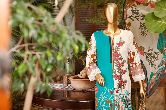 Amna Khadija Diva Embroidered Lawn Vol-03 D-07