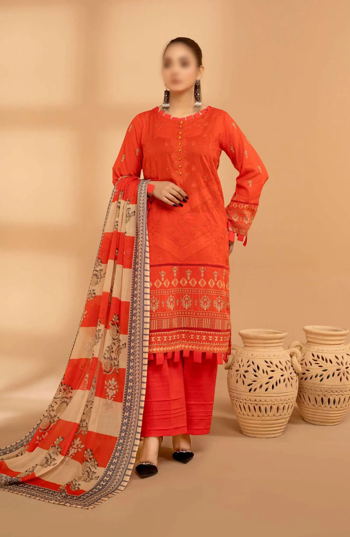 Jasmine Digital Print and Emb Lawn Collection Vol 01 - Design 07