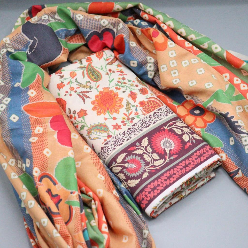 Rang E Bahar Khaddar Collection 2023 - Design 07