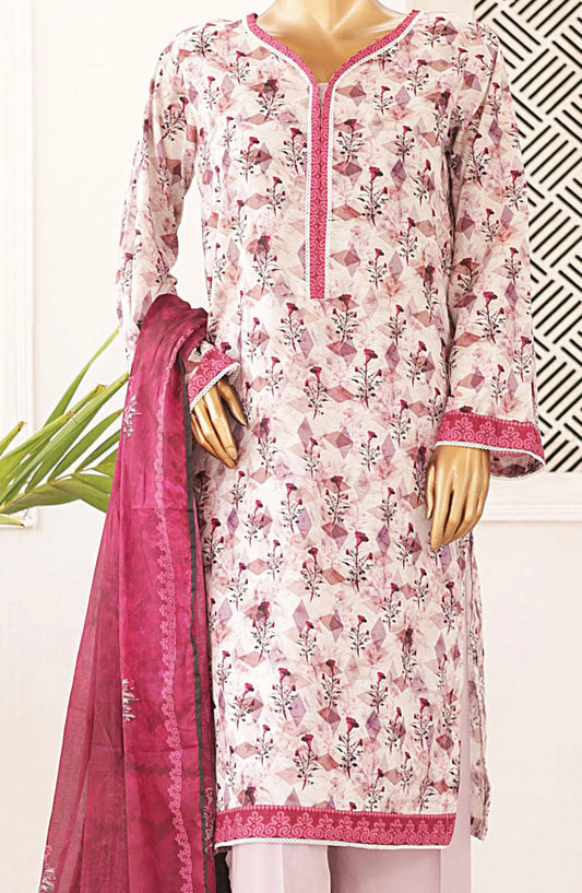 Bin Saeed Printed Lawn Collection 2024 - Design 08