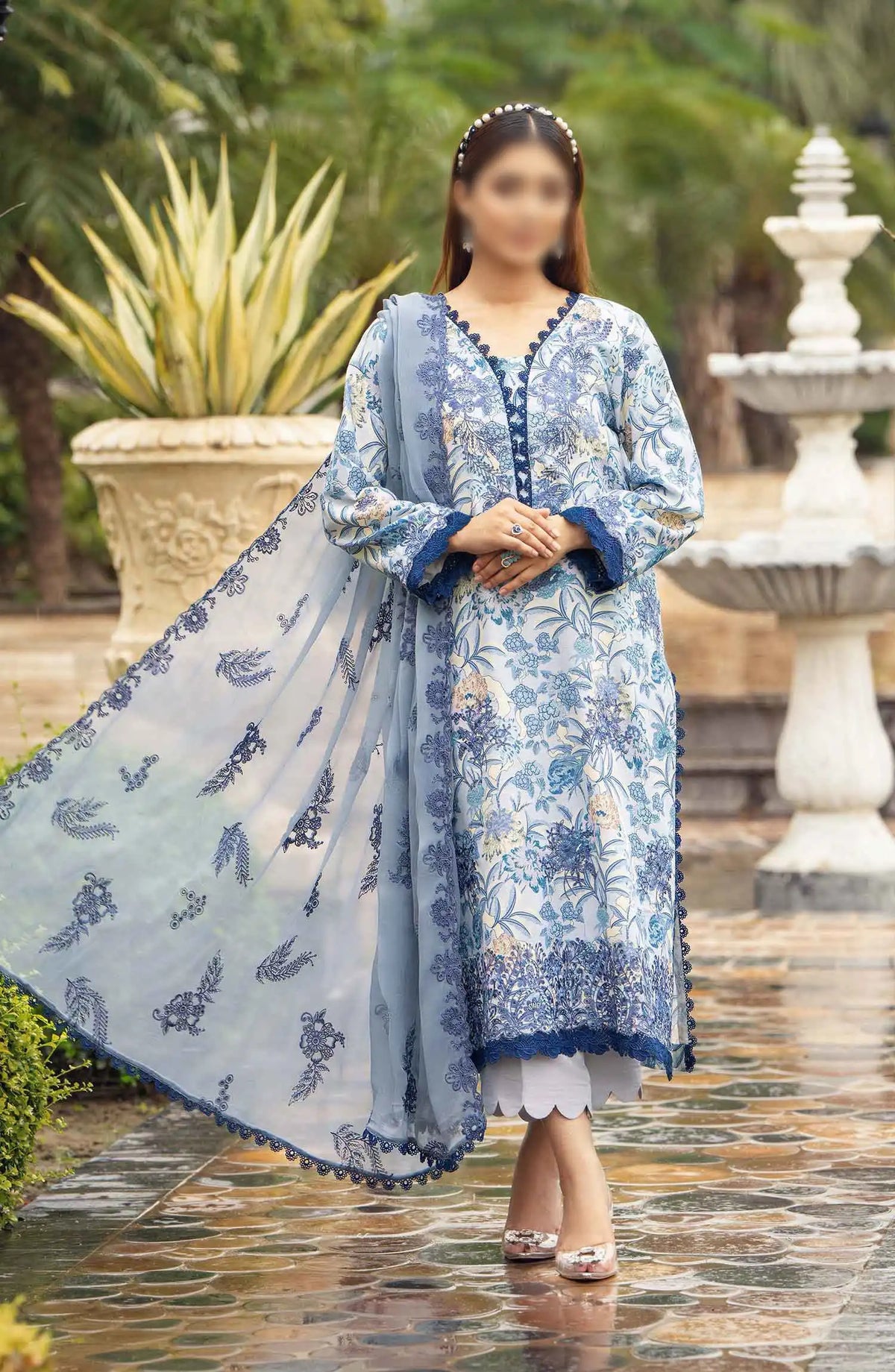 DIVA Embroidered Karandi Collection BY HUMDUM - Design 08