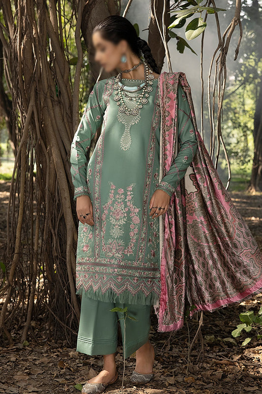Mirk Embroidered Dhanak Collection 2023  - HC - Design 08