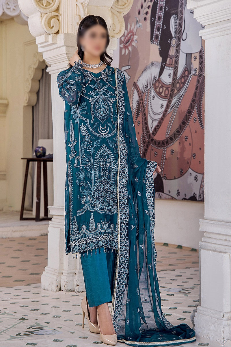 Pareesha Luxury Chiffon Collection By Humdum Collections - Design 08
