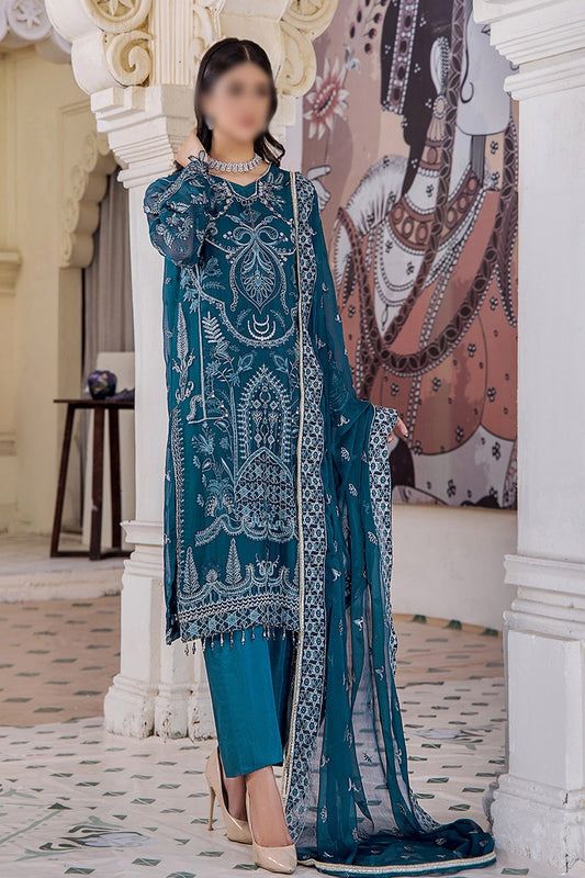 Pareesha Luxury Chiffon Collection By Humdum Collections - Design 08