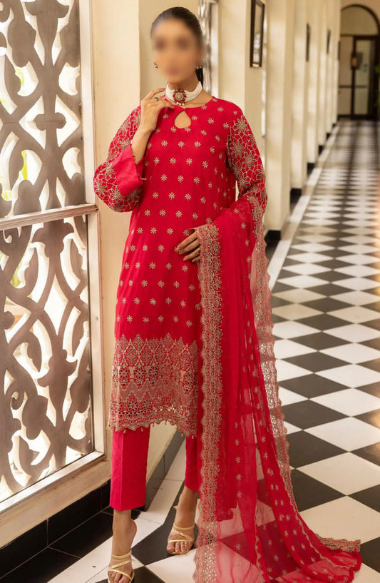 Mahees Exclusive Sequence Chikankari Lawn Collection 2024 - Design 08