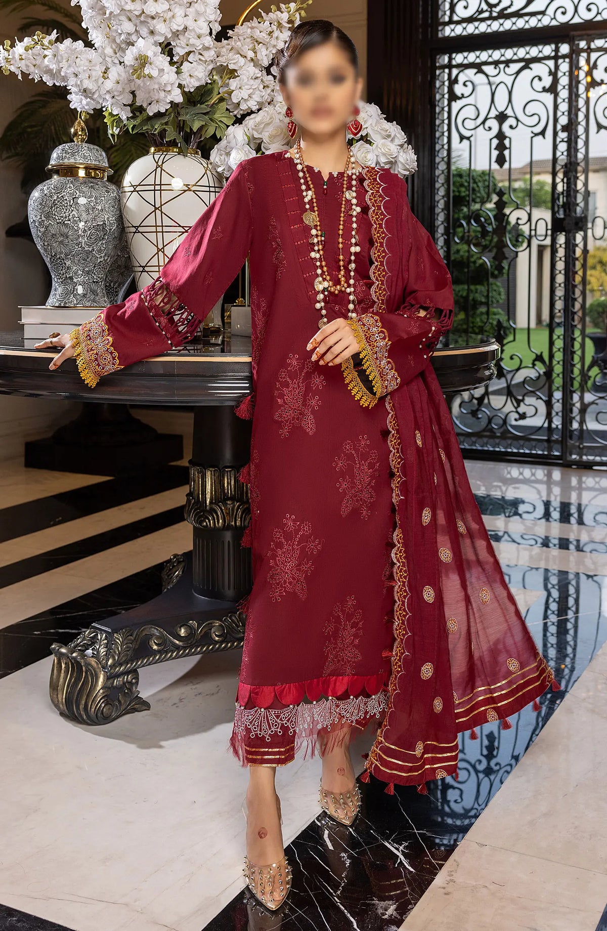 Charlotte Embroidered Chikankari Lawn Collection 2024 - Design 08