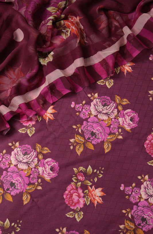 Wintry Wonders unstitch Dobby Khaddar Digital Printed Collection - Design 08
