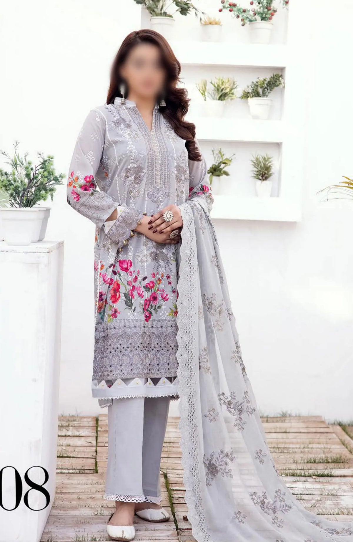 Bunai Printed Swiss Voile Collection 2024 - Design 08
