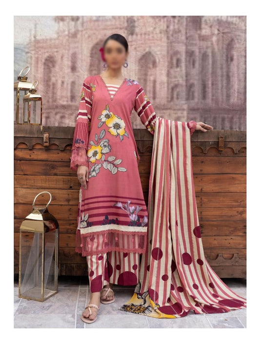Design 08 Uraan By Zara Meer Printed Doriya Staple Collection Vol 10