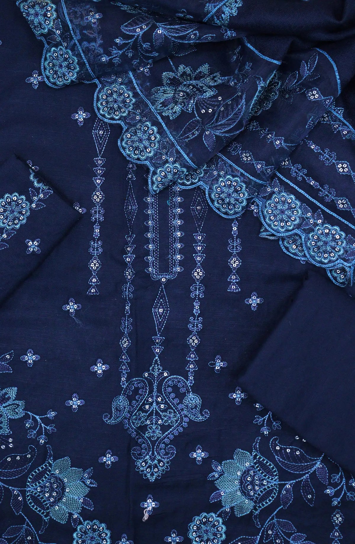 Gul E Lala Emb Winter Slub Shirt with Emb Wool Shawl Collection - Design 08