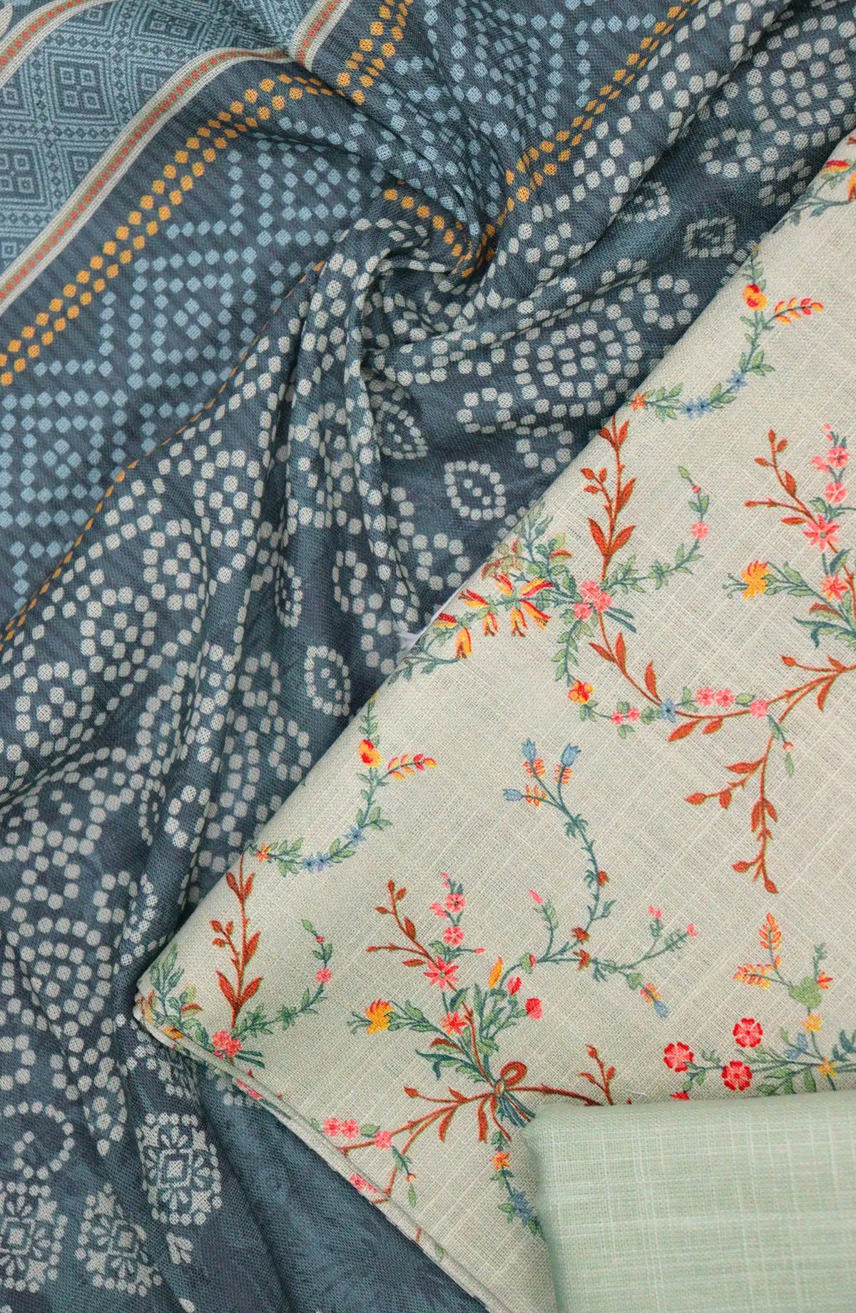 Falak Printed and Embroidered Khaddar Collection - Design 08