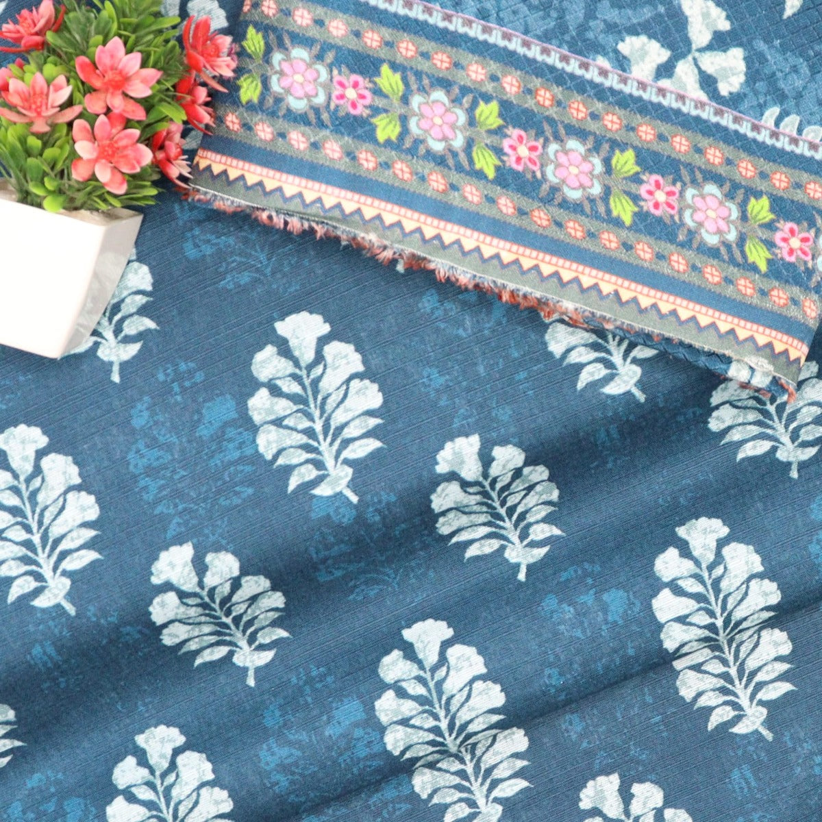 Mystery Unstitched Printed Slub Khaddar Collection AK-Design 09