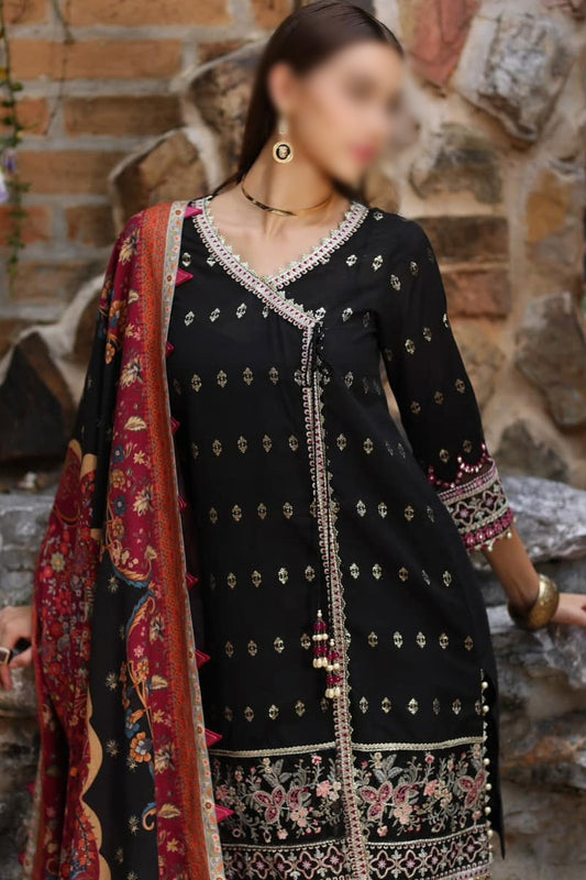 Noor By Saadia Asad Luxury Winter Shawl 2023 - Design 09