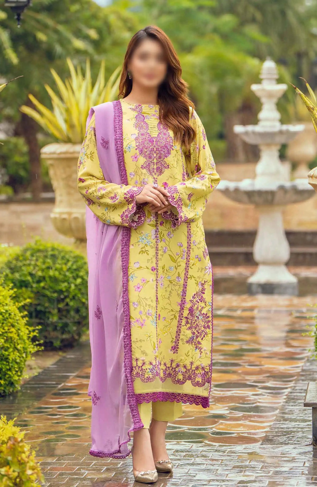 DIVA Embroidered Karandi Collection BY HUMDUM - Design 09
