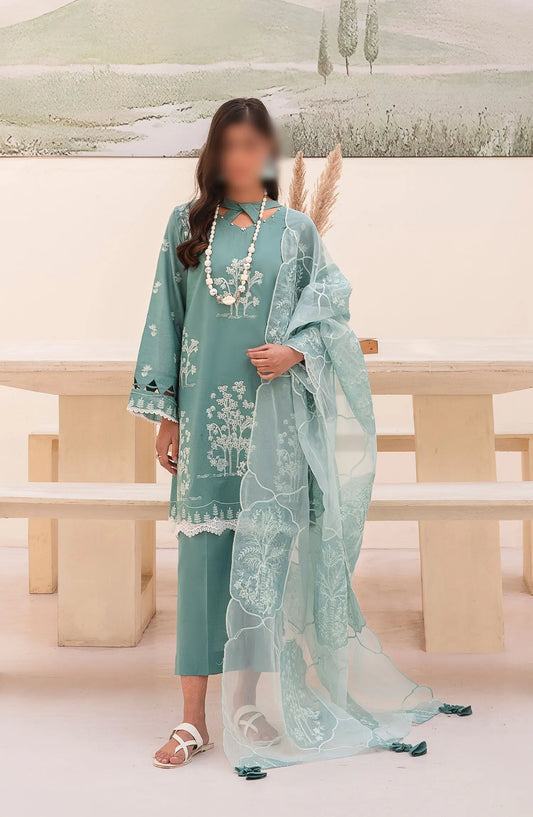 Arzu Unstitched Luxury Lawn Collection 2024 By Humdum - Design 09