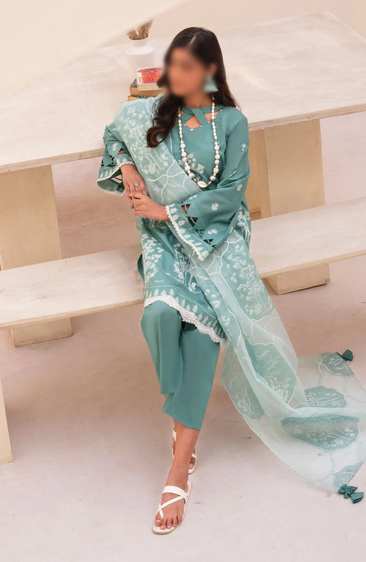Arzu Unstitched Luxury Lawn Collection 2024 By Humdum - Design 09