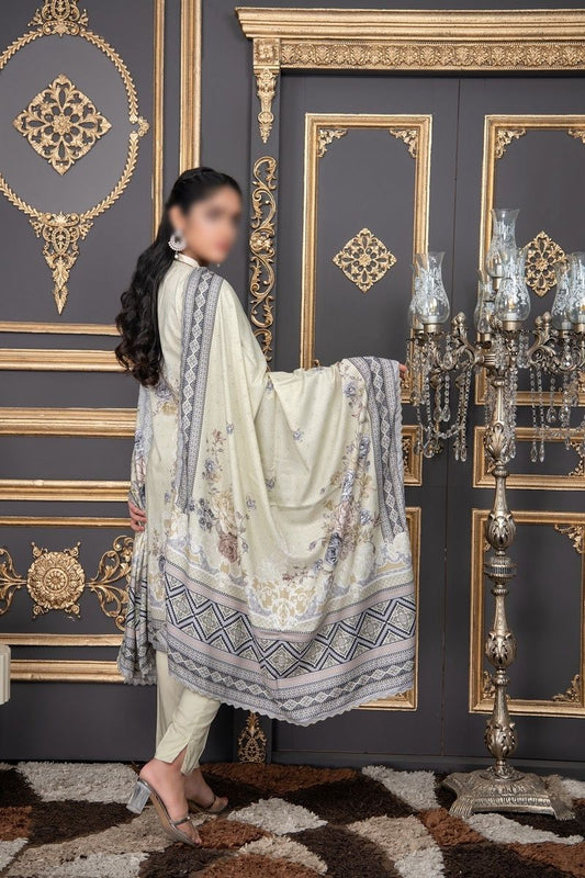 Design 09 Pastels by Sobia Digital Printed and Embroidered linen Collection