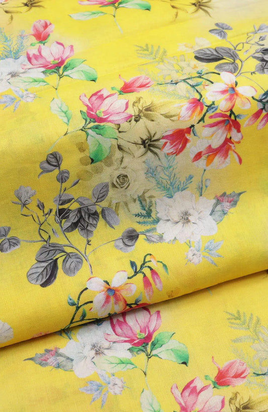 Classic Unstitched 2pcs Digital Printed Lawn Collection Vol-03 By Amna Khadija - Design 09