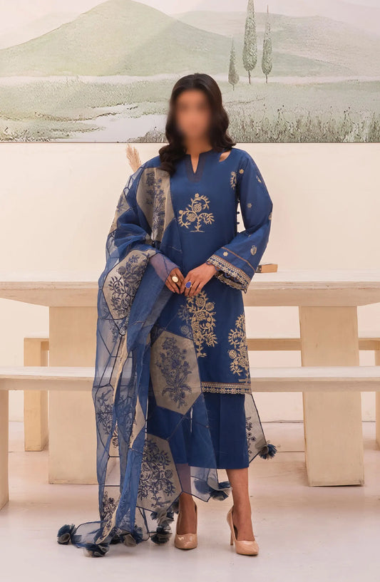 Arzu Unstitched Luxury Lawn Collection 2024 By Humdum - Design 10