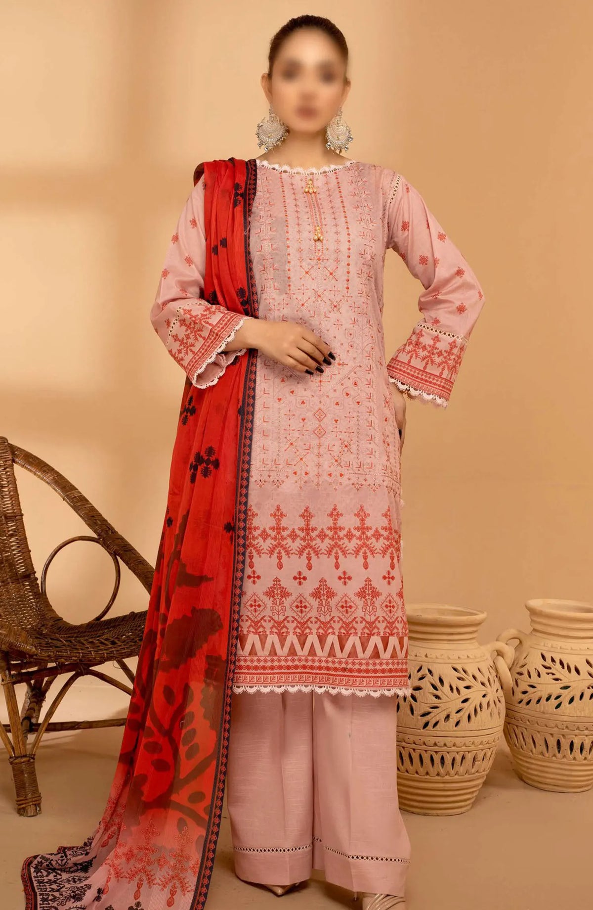Jasmine Digital Print and Emb Lawn Collection Vol 01 - Design 10