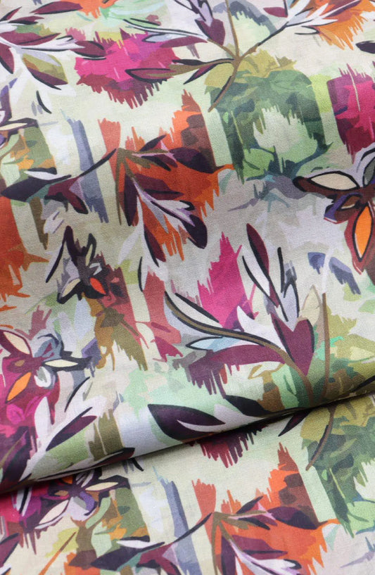 Classic Unstitched 2pcs Digital Printed Lawn Collection Vol-03 By Amna Khadija - Design 10