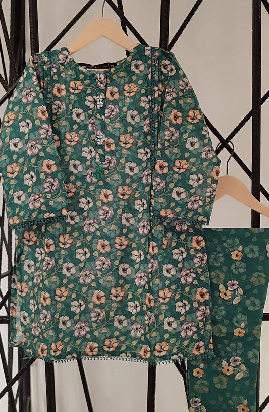 Amna Khadija Kids Stitch Printed Co Ords 2 Pcs Collection - Design 10