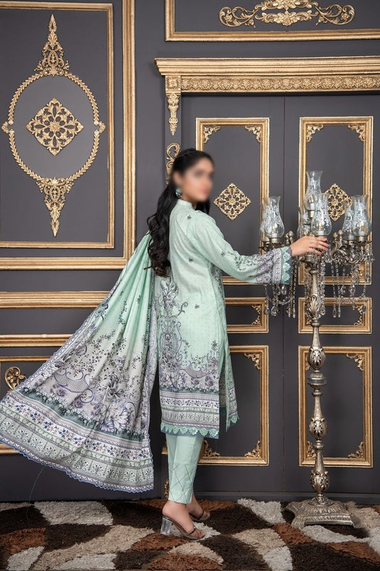 Design 11 Pastels by Sobia Digital Printed and Embroidered linen Collection