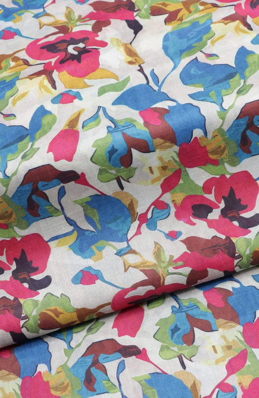 Classic Unstitched 2pcs Digital Printed Lawn Collection Vol-02 By Amna Khadija - Design 11