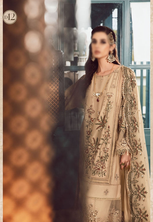 Maria B Sateen Unstitched Collection Fall Edition 2023 - MBS - Design 12