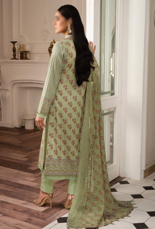 AL ZOHAIB Sunshine Bloom Bamber Chikankari Dupatta Collection - Design 12