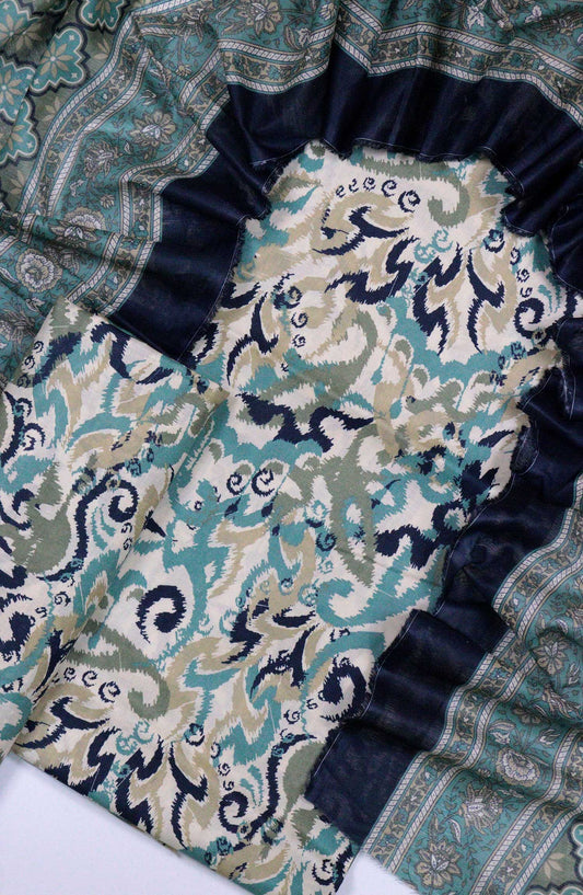 Bin Saeed Printed Lawn Unstitched 3 Piece - D-13 - BS25L - Light Grey - Summer Collection