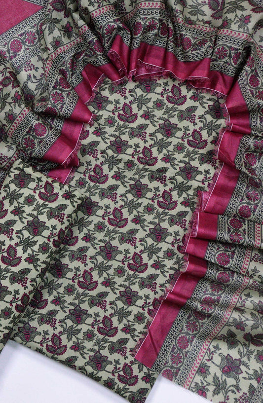 Bin Saeed Printed Lawn Unstitched 3 Piece - D-17 - BS25L - Grey - Summer Collection