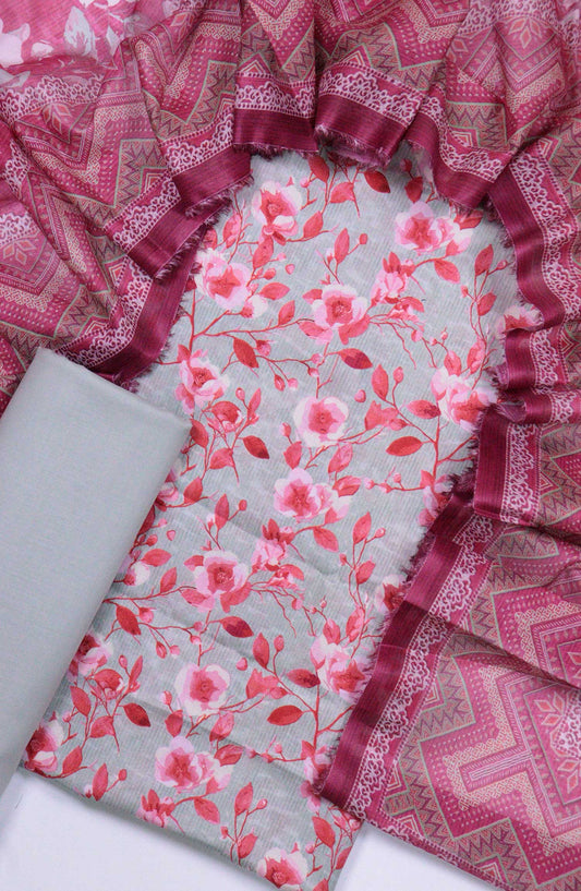 Bin Saeed Printed Lawn Unstitched 3 Piece - D-23 - BS25L - Sea Green - Summer Collection