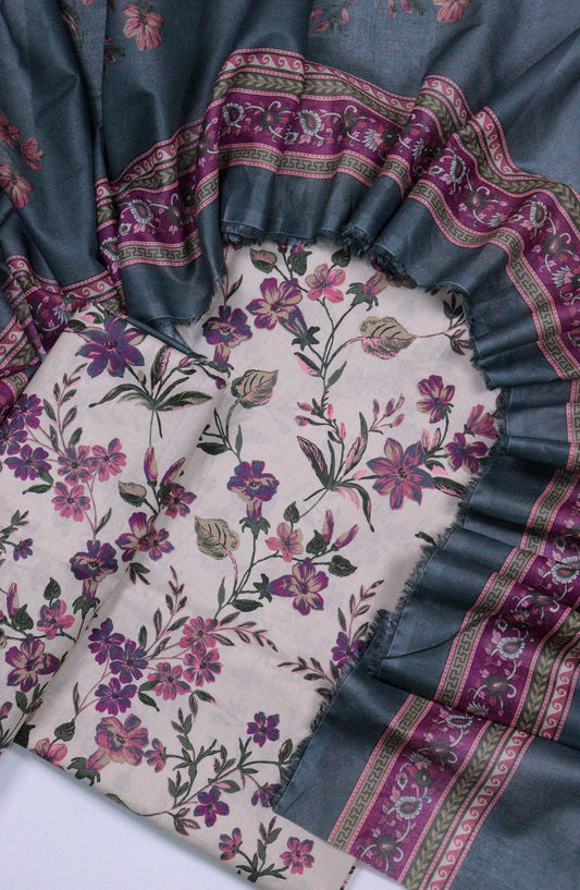 Bin Saeed Printed Lawn Unstitched 3 Piece - D-30 - BS25L - Sea Green - Summer Collection