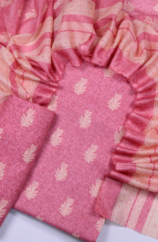 Bin Saeed Printed Lawn Unstitched 3 Piece - D-40 - BS25L - Light Pink - Summer Collection