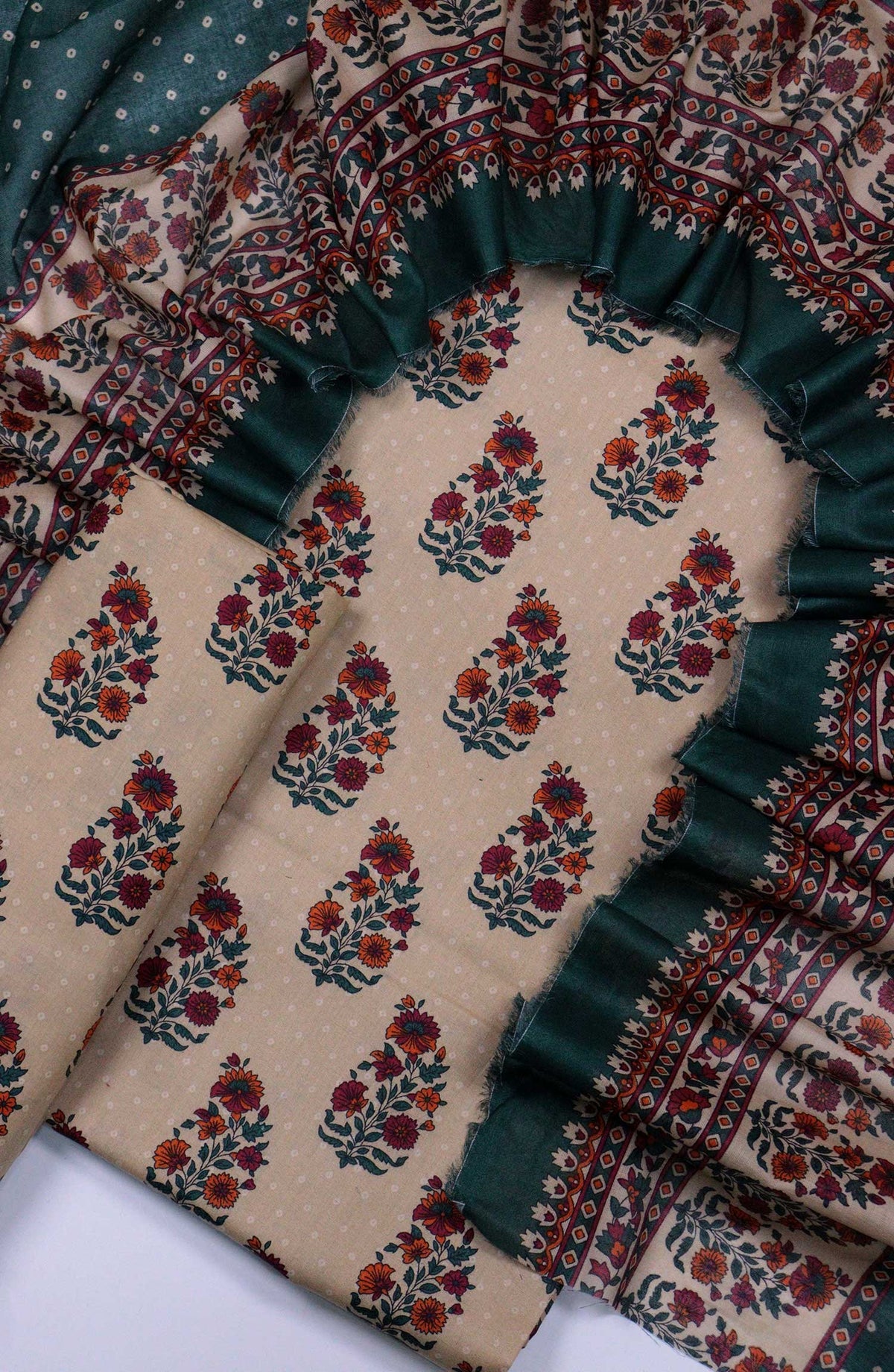 Bin Saeed Printed Lawn Unstitched 3 Piece - D-50 - BS25L - Fawn - Summer Collection