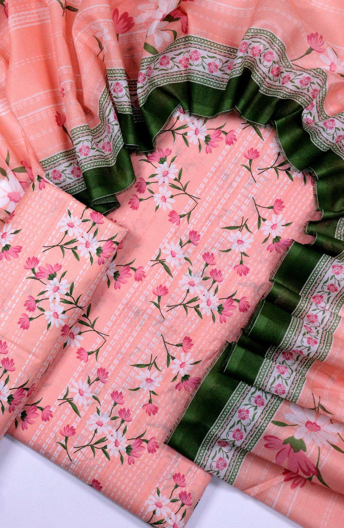 Bin Saeed Printed Lawn Unstitched 3 Piece - D-51 - BS25L - Light Pink - Summer Collection