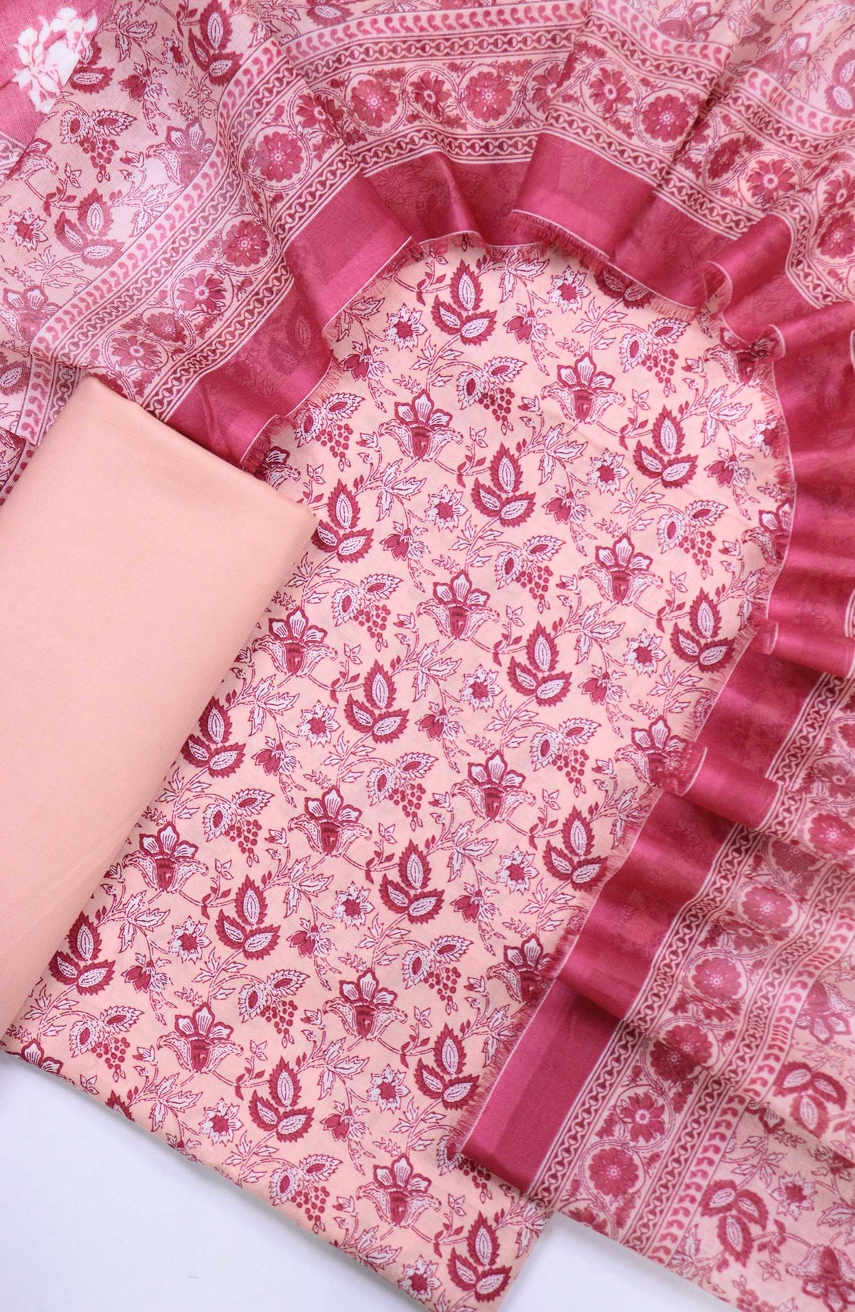 Bin Saeed Printed Lawn Unstitched 3 Piece - Design 62 - BS25L - Light Pink - Summer Collection