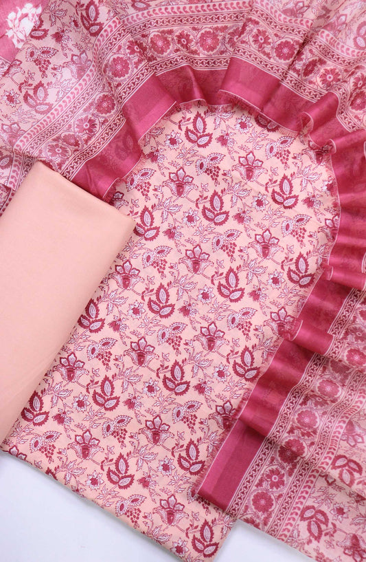 Bin Saeed Printed Lawn Unstitched 3 Piece - Design 62 - BS25L - Light Pink - Summer Collection