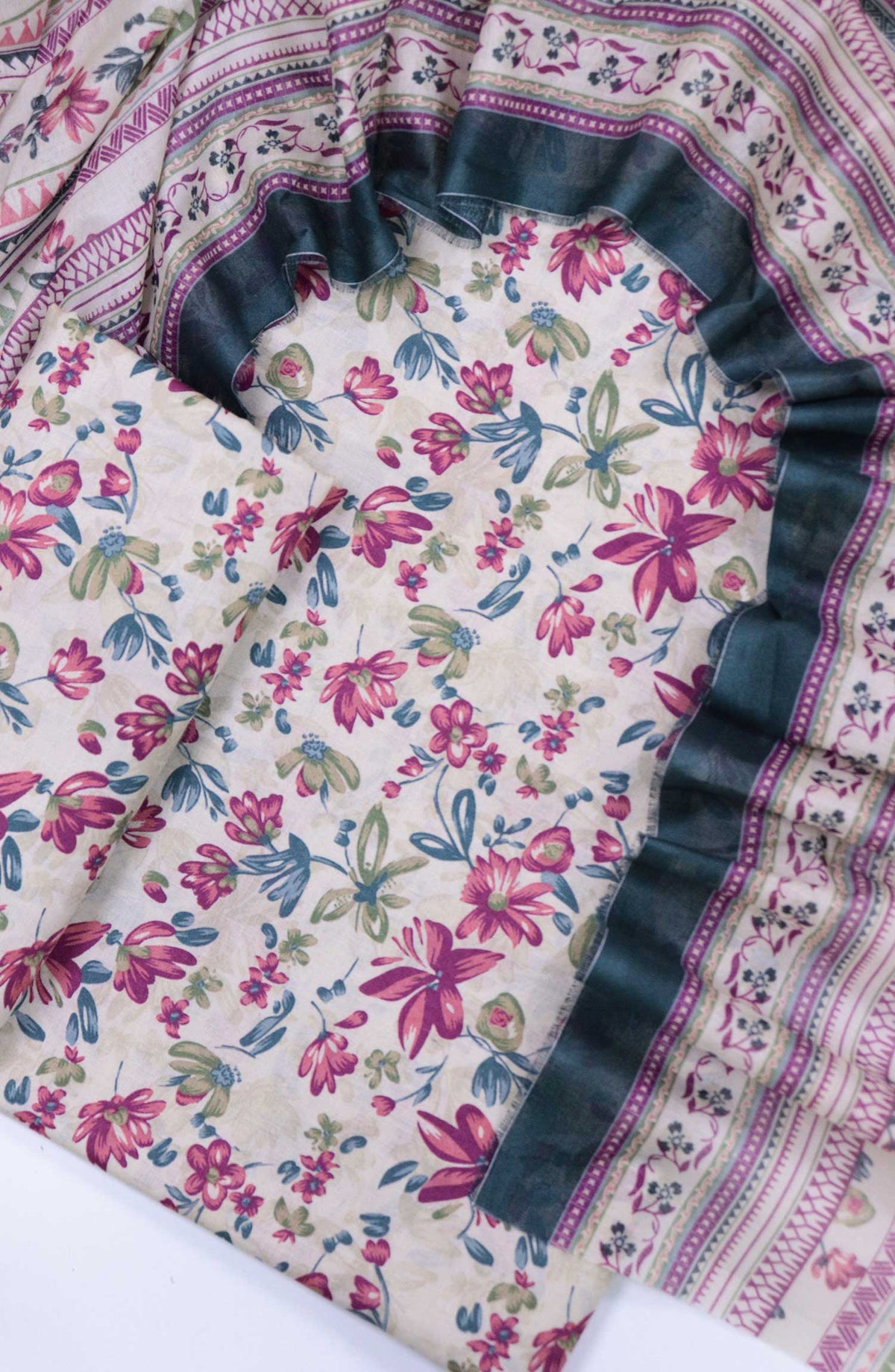 Bin Saeed Printed Lawn Unstitched 3 Piece - Design 69 - BS25L - Purple - Summer Collection