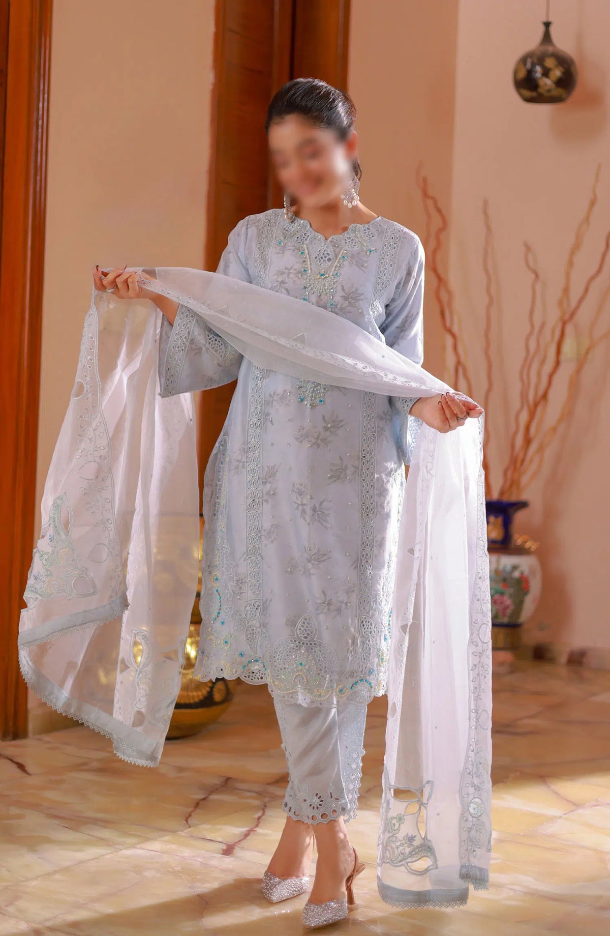Guzel Naqsh Organza Stitched 3 Piece Collection - 05 DILARA