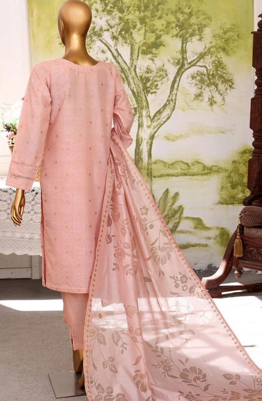 HZ RTW Damask Jacquard Devor Dupatta Collection - DJL 408 PEACH