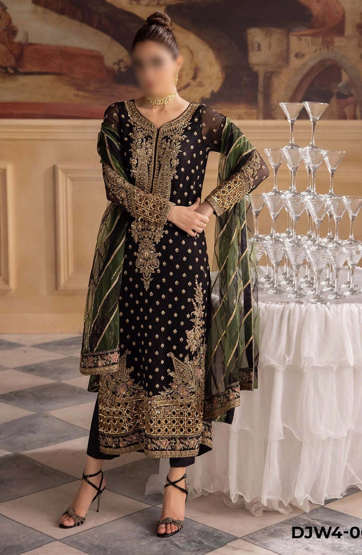 Dastan E Jashan Premium Chiffon Vol 01 by Charizma - DJW4-06